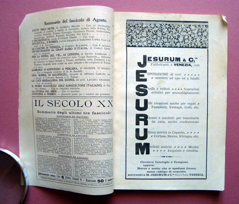 Il Secolo XX Anno III N 8 Agosto 1904 Escursione …