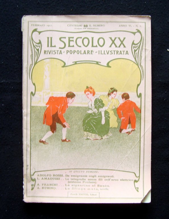 Il Secolo XX Anno VI N 2 Febbraio 1907 Rubino La Sfinge muta
