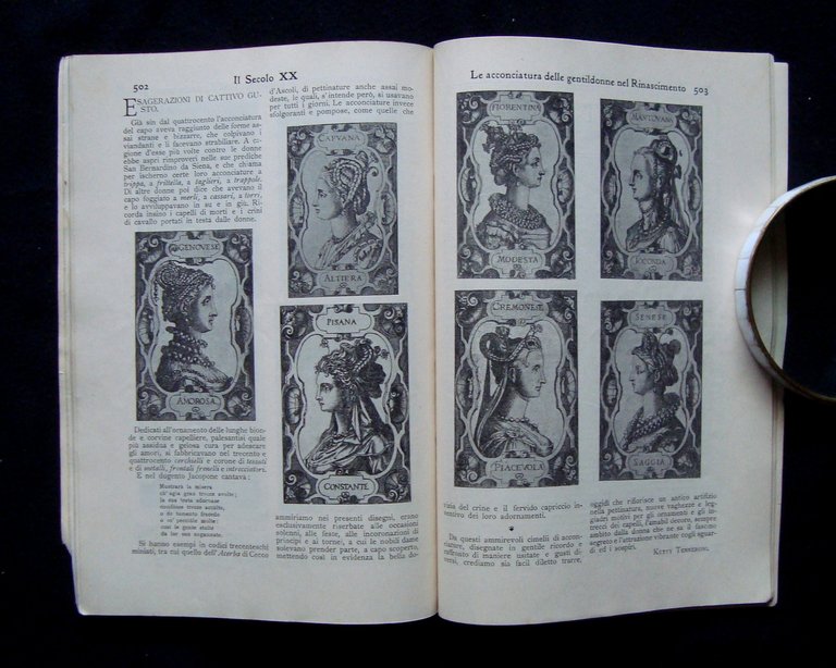 Il Secolo XX Anno VII N.6 Giugno 1908 Acconciature Gentldame …