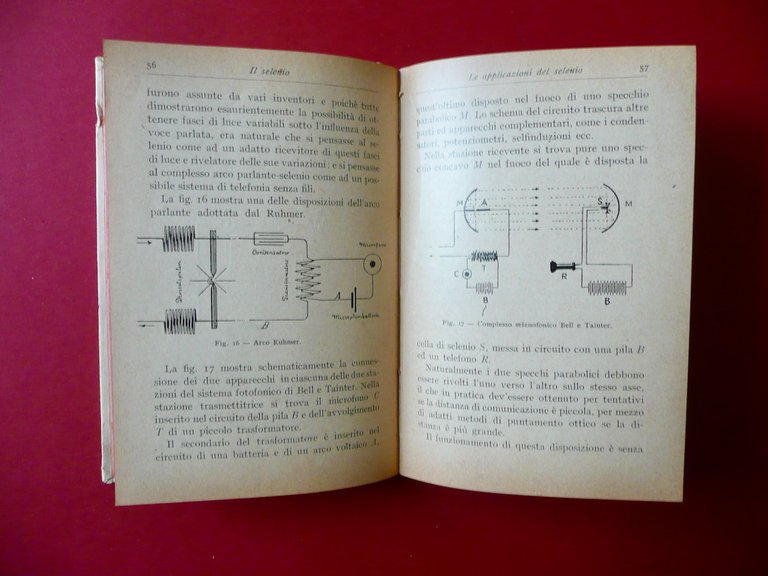 Il Selenio Umberto Bianchi Hoepli Milano 1919 Fototelefonia Fotometria