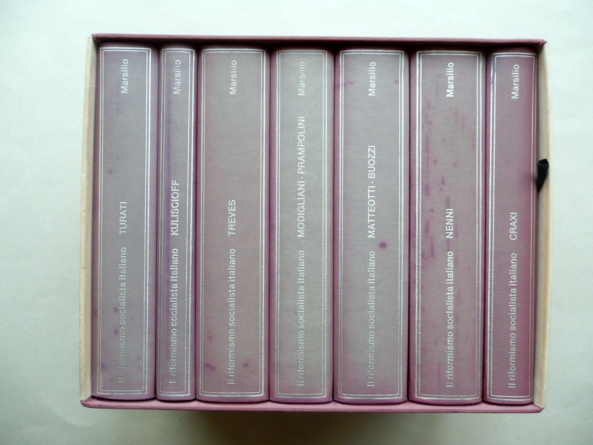 Il Socialismo Riformista Italiano O. Pugliese Marsilio 1981 7 Volumi …