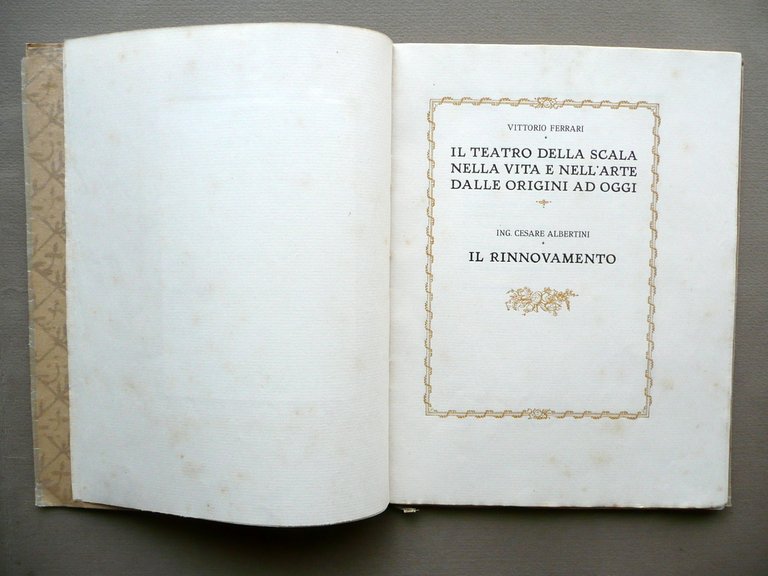 Il Teatro della Scala nella Vita e nell'Arte Rinnovamento Ferrari …