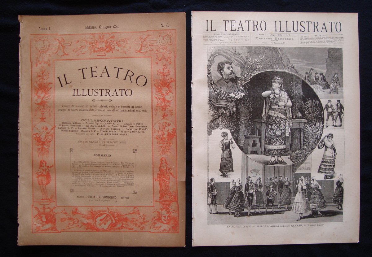 Il Teatro Illustrato 1881 Anno I Numero 6 Carmen Dal …