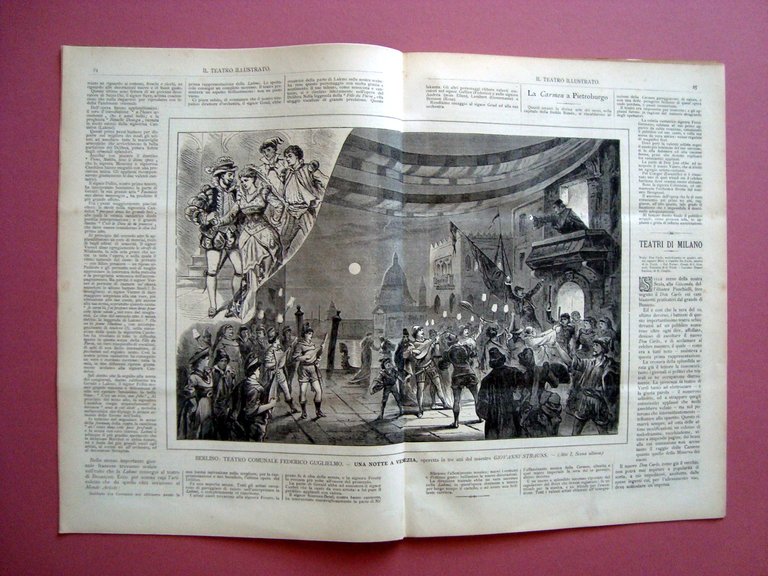 Il Teatro Illustrato Anno IV febbraio 1884 n 38 Don …