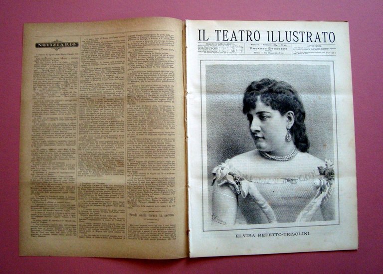 Il Teatro Illustrato Anno IV Settembre 1884 n 45 Francesca …