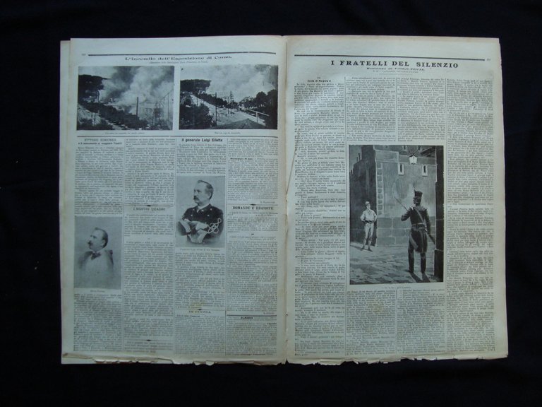 Il terribile incendio dell'Esposizione di Como TRIBUNA ILLUSTRATA 16 luglio …