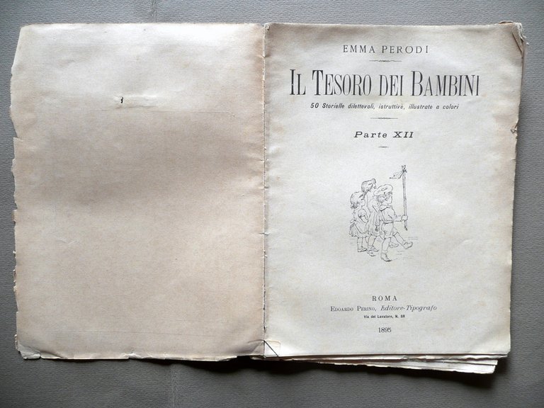 Il Tesoro dei Bambini Parte XII Edoardo Perino Roma 1895 …