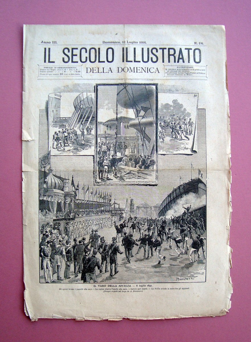 Il,Viaggiatore Jardin Silvia Varo della Sicilia Il Secolo Illustrato 1891