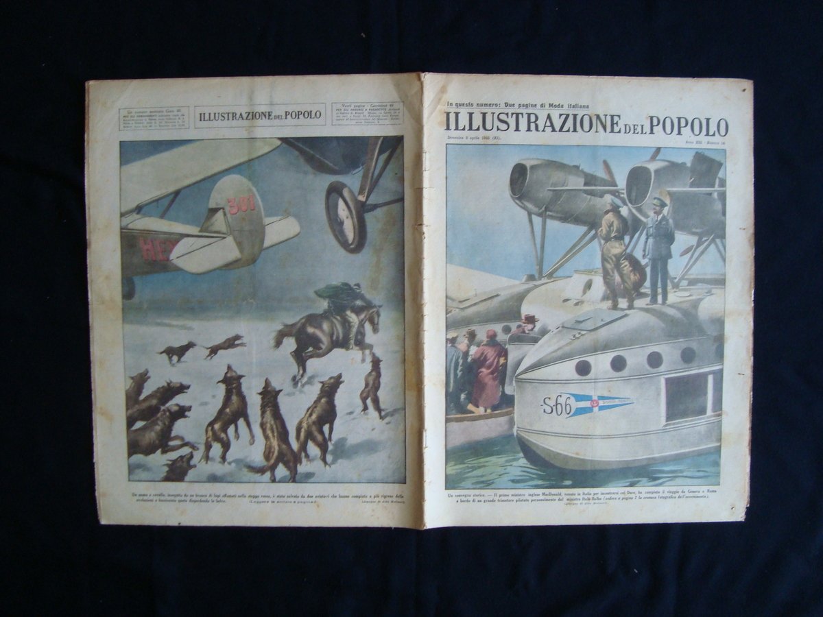 Illustrazione del Popolo Anno XIII numero 14 1933 MacDonald Duce …