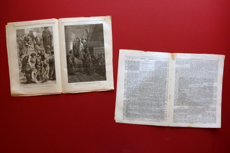 Illustrazione Popolare Morte Re Vittorio Emanuele II 20/1 3/2 1878 …