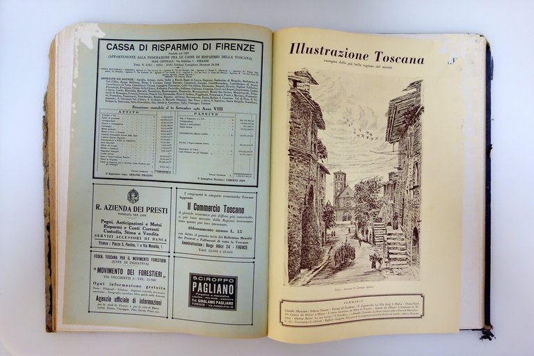 Illustrazione Toscana Rassegna Attività Regionale 12 Numeri Anno Completo 1930