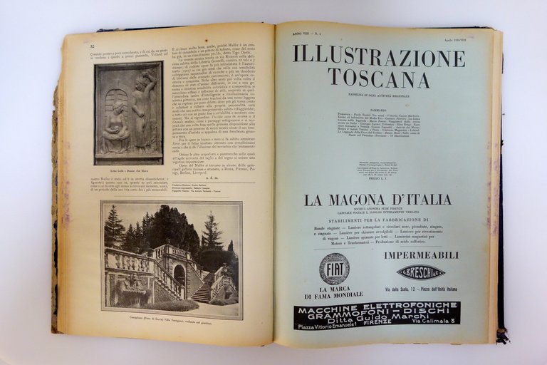 Illustrazione Toscana Rassegna Attività Regionale 12 Numeri Anno Completo 1930