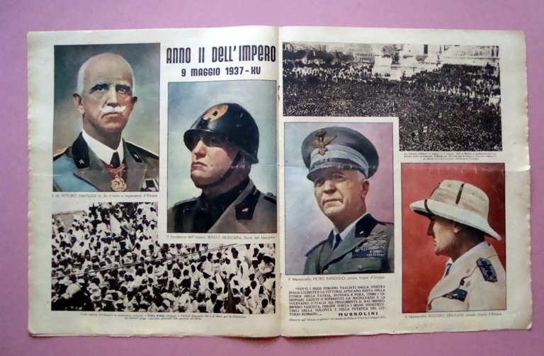 Impero Roma Celebrazioni Il Mattino Illustrato n 19 1937