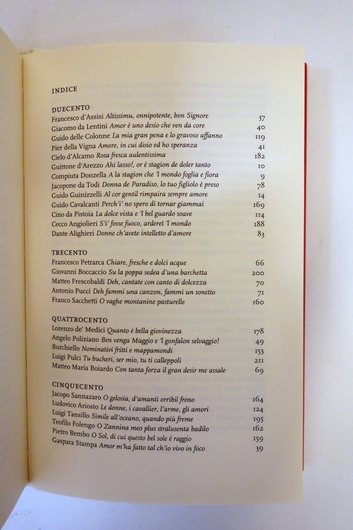 Incipit 100 Versi della Poesia Italiana a cura di Nanni …