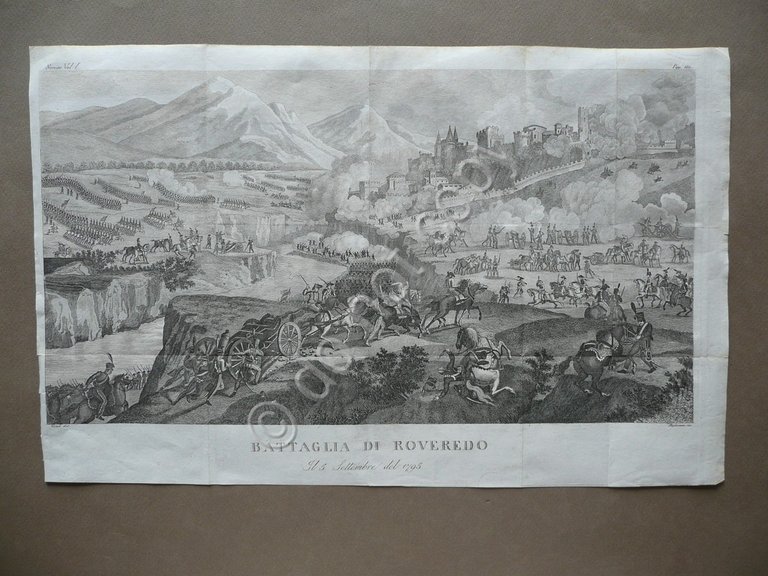 Incisione in Rame Battaglia di Roveredo 1795 Storia di Napoleone … | Immagine Gallery 1