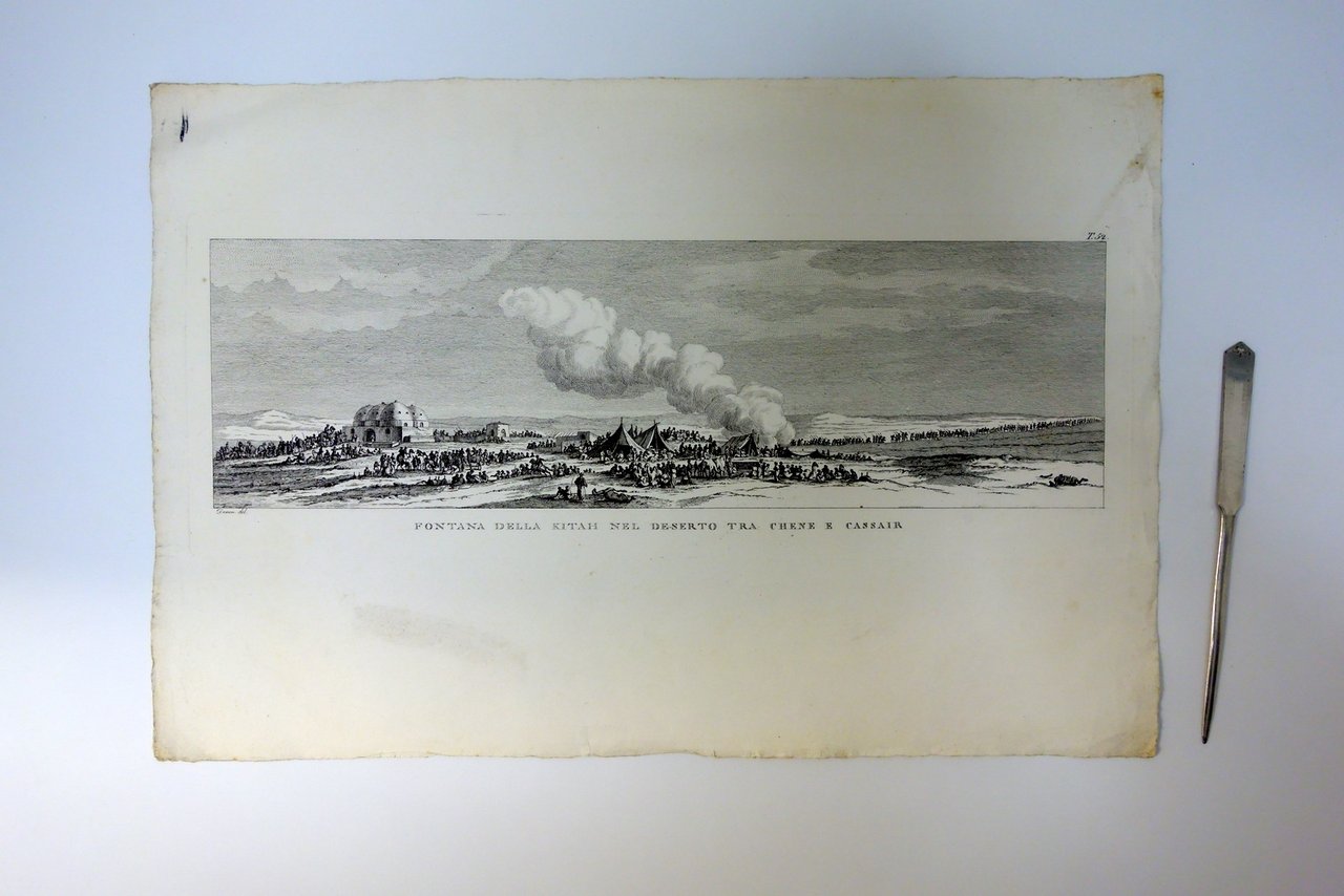Incisione Originale Fontana della Kitah Deserto tra Chene e Cassair … | Immagine principale