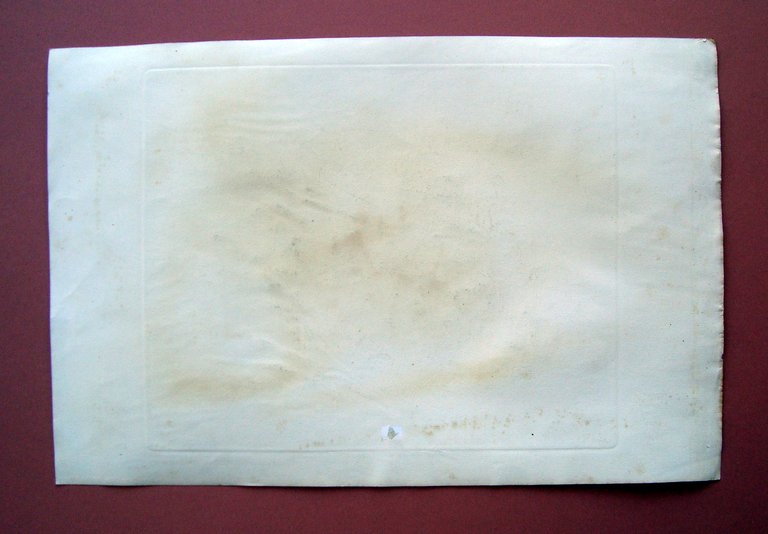 Incisione rame 1830 Il Padre Eterno F. Barbieri (Guercino)