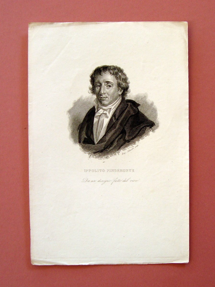 Incisione su rame Ippolito Pindemonte prima met‡ Ottocento | Immagine principale