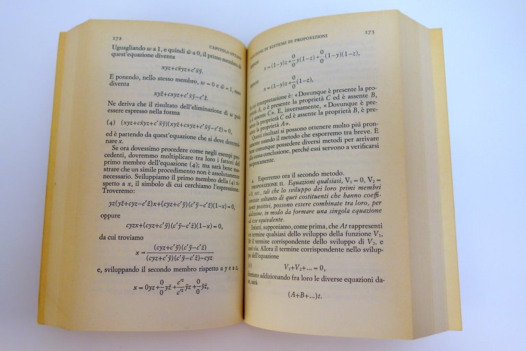 INDAGINE SULLE LEGGI DEL PENSIERO MATEMATICA LOGICA PROBABILITA' BOOLE EINAUDI