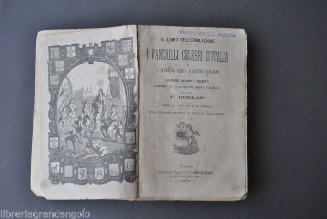 Infanzia Emulazione Berlan Fanciulli Nani Celebri Italia Racconti Biografie 1875