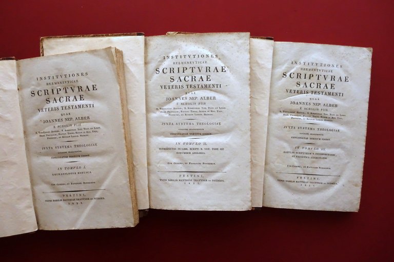 Institutiones Hermeneuticae Scripturae Sacrae Veteris Terstamenti Alber 1827