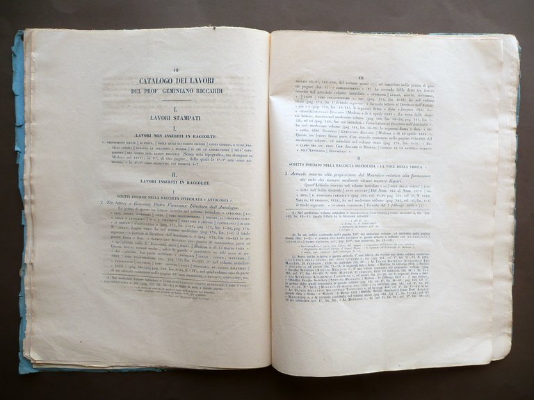 Intorno alla Vita e Lavori del Prof. G. Riccardi Luigi … | Immagine Gallery 4