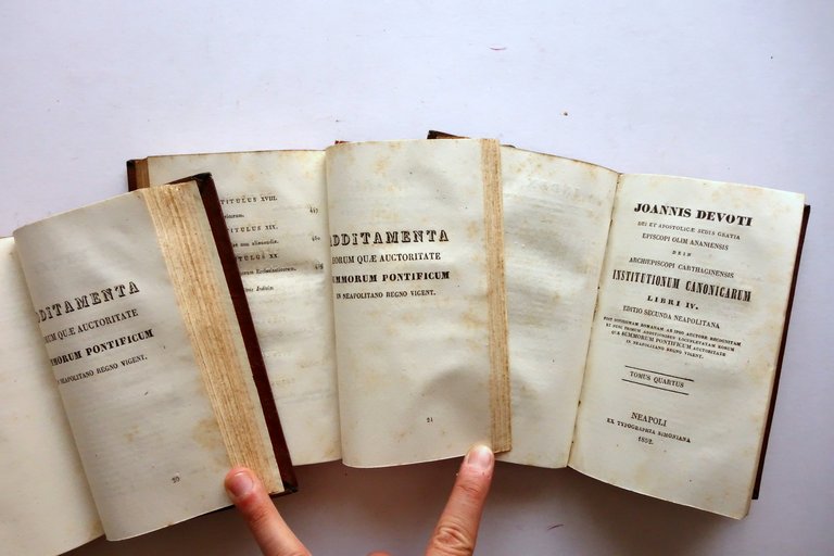 Ioannis Devoti Institutionum Canonicarum Libri IV Simoniana Napoli 1852 4 … | Immagine Gallery 5