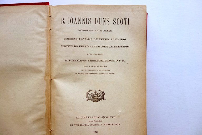 Ioannis Duns Scoti De Rerum Principio De Primo Rerum Omnium …