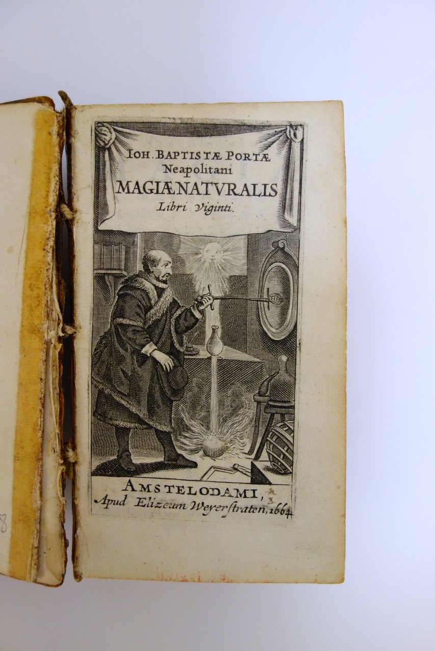 Iohannis Baptistae Portae Magiae Naturalis Weyerstraten Amsterdam 1664 Raro