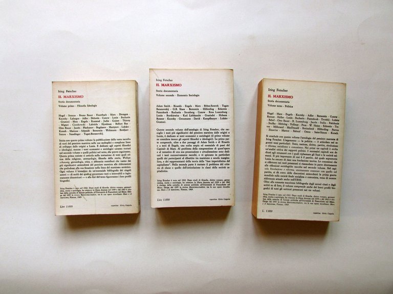 Iring Fetscher il Marxismo Storia Documentaria Feltrinelli UE 3 Volumi1 … | Immagine Gallery 3