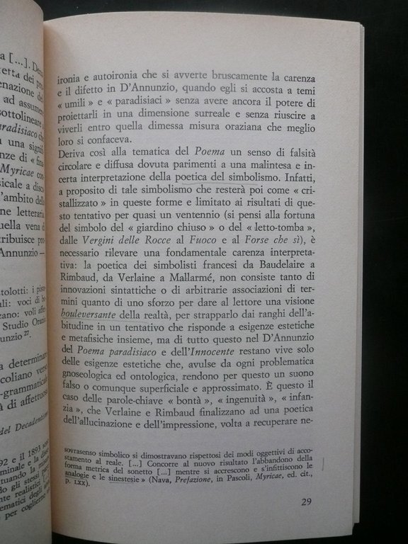 Isabella Nardi Dal Simbolo all'Ingoto Simbolismo Dannunziano Vita Pensiero 1976