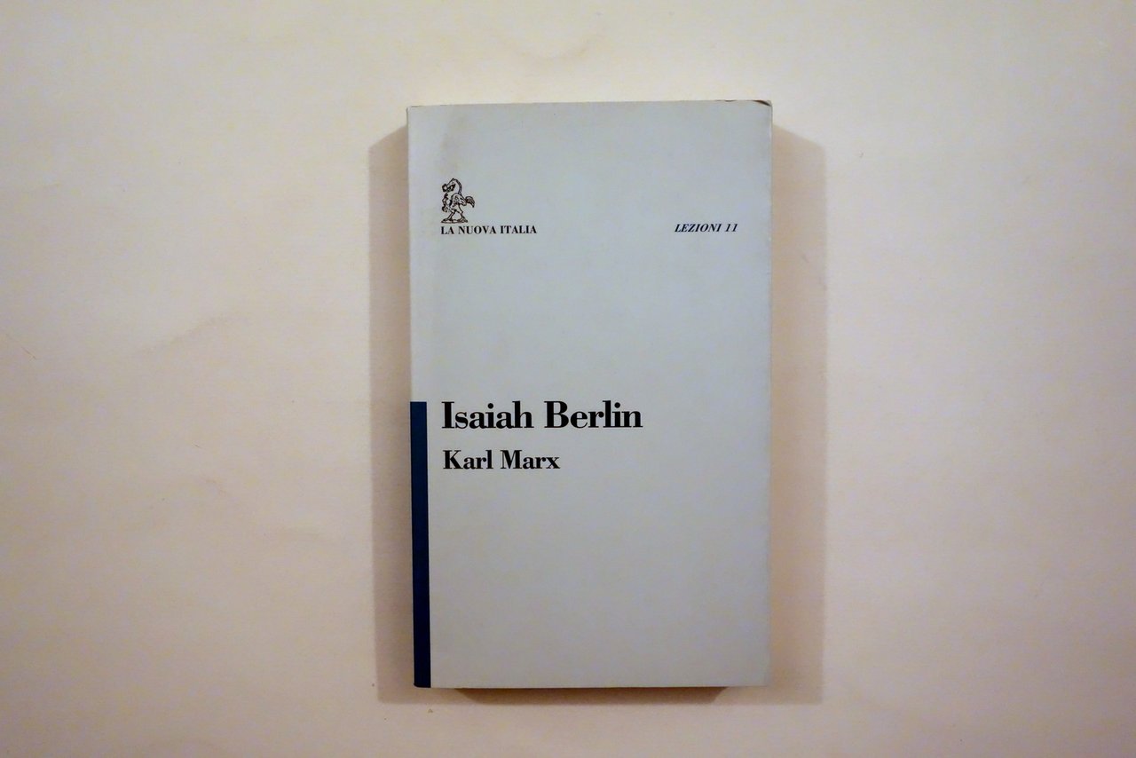 Isaiah Berlin Karl Marx La Nuova Italia Firenze 1994
