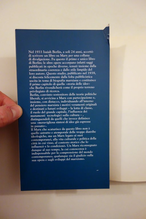 Isaiah Berlin Karl Marx La Nuova Italia Firenze 1994