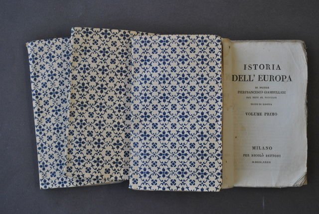 Istoria dell'Europa Carlo Magno Imperatore Giambullari Bettoni Milano 1827