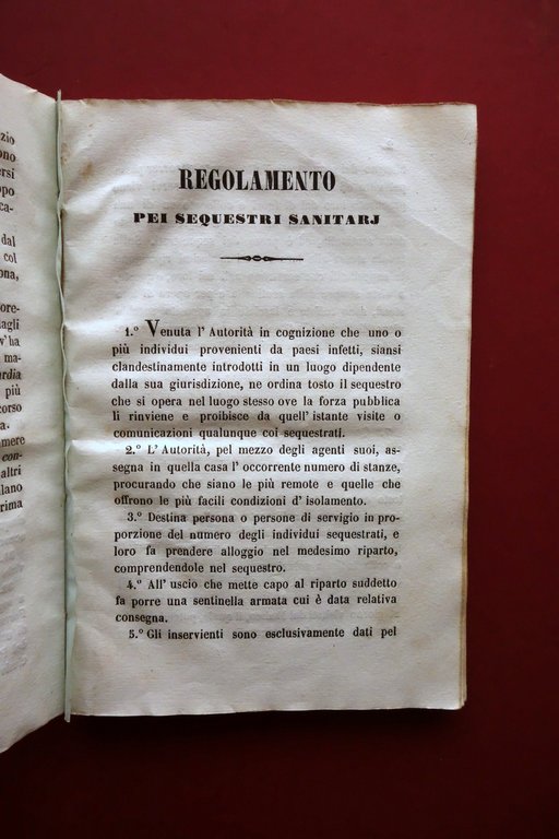 Istruzioni in Ordine al Cholera Vignola Modena Raccolta di Opuscoli …