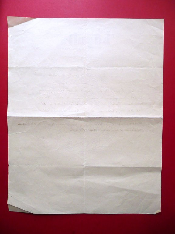 Italo Balbo Bozza di Lettera Premio Bagutta Tripoli Ristorante Toscano …