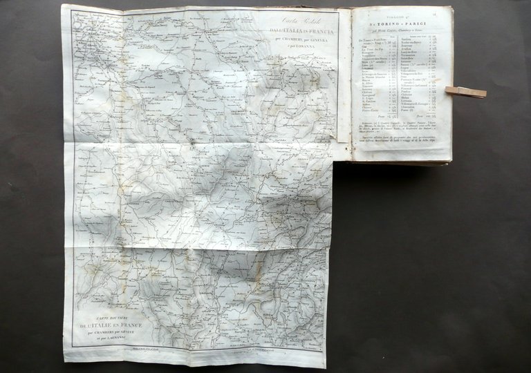 Itinerario d'Italia Descrizione di 136 Viaggi Giuseppe Vallardi Milano 1835