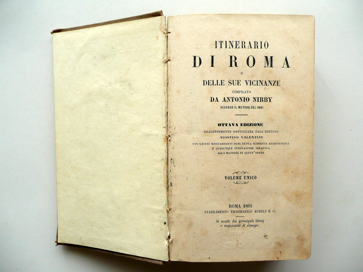 Itinerario di Roma e delle sue Vicinanze Antonio Nibby A. … | Immagine principale