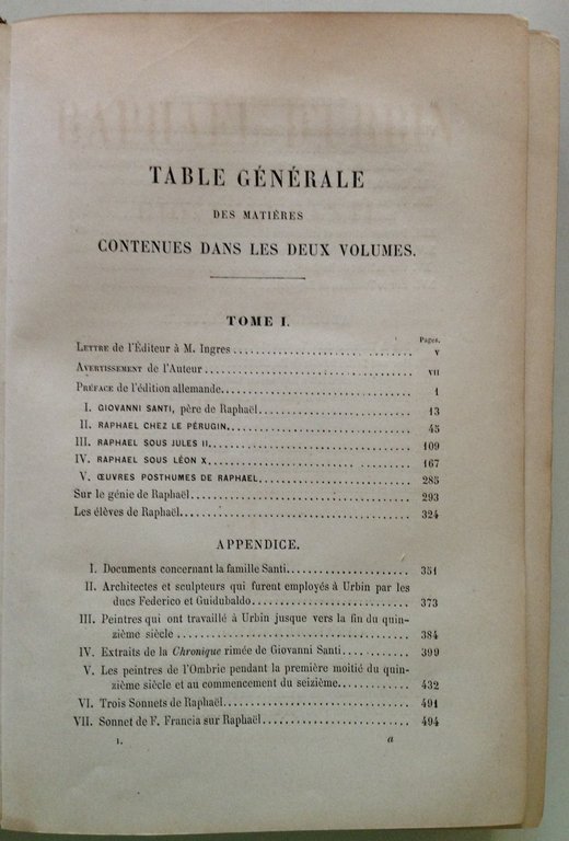 J. D. Passavant Raphael D'Urbin et Son PËre Giovanni Santi …