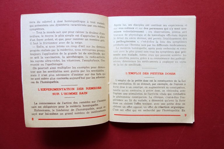 Jean Boiron PrÈcisions sur l'Homeopathie Laboratoires P.H.R. Lyon 1960 Omeopatia