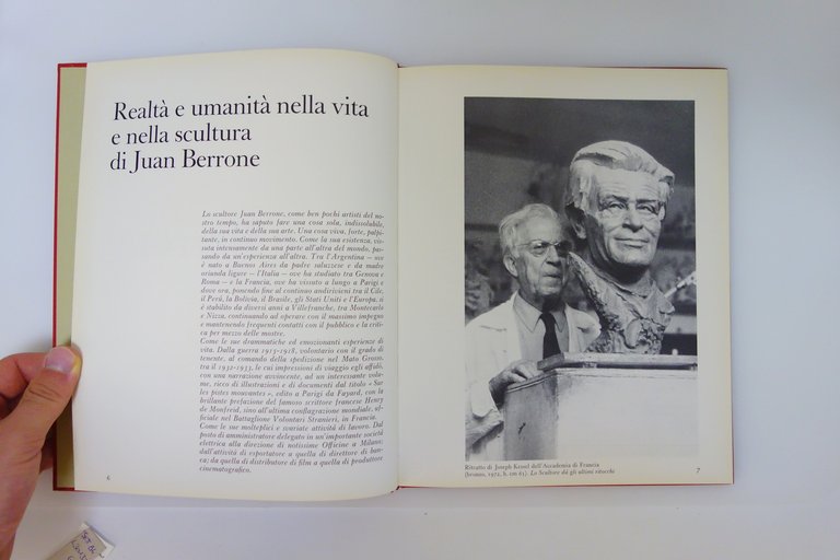 JUAN BERRONE PROFILI DEL COMANDUCCI EDIZIONI D'ARTE 1975 MASTROLONARDO SCULTURA