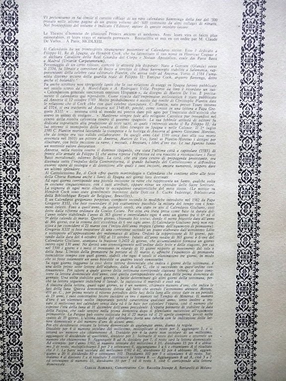 Kalendrier Iournal Perpetuel Images des Saints Parigi 1621 Facsimile Lusofarmaco | Immagine Gallery 2