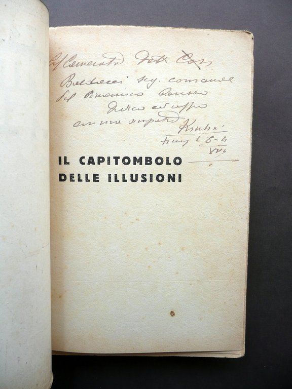 Kiribiri Il Capitombolo delle Illusioni Firenze 1937 Autografo Futurismo 1∞ …