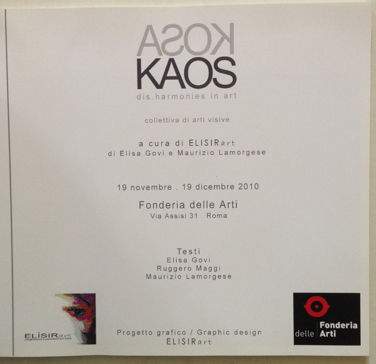 Kosa Kaos Novembre Dicembre 2010 Avanguardie Dis. Harmonies in Art …