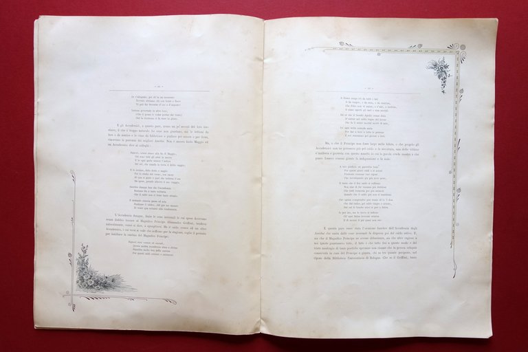 L'Accademia degli Assidui in Bologna Nozze Civelli Ginori Bologna 1896 | Immagine Gallery 4