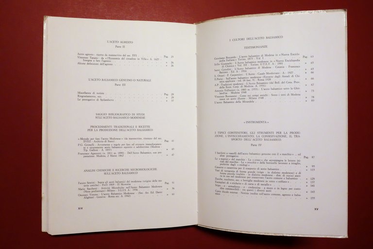 L'Aceto Balsamico Modenese Ricerche di G. Polacci Spilamberto Modena 1970 …