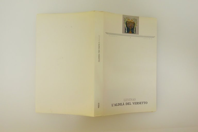 L'ALDILA' DEL VERSETTO LEVINAS LETTURE E DISCORSI TALMUDICI GUIDA 1986 …