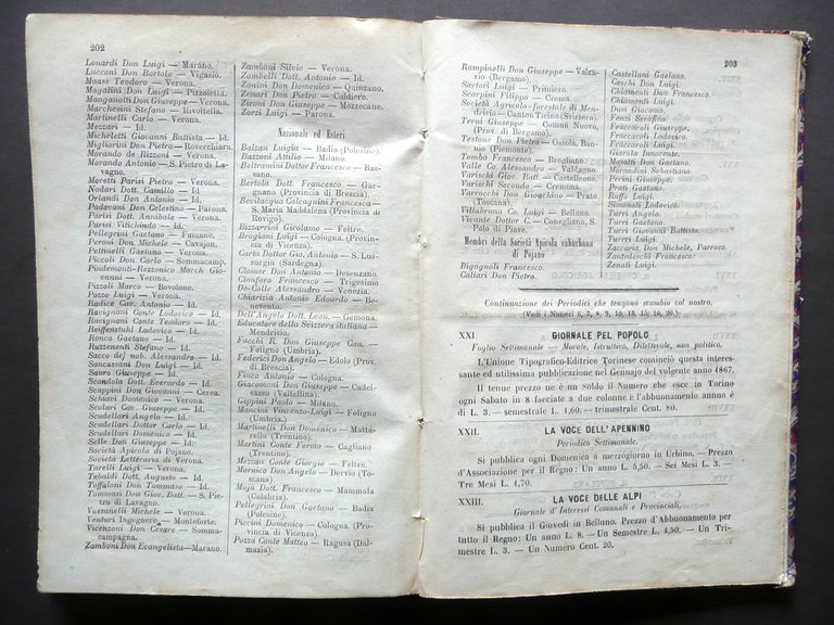 L'Ape Italiana Rivista Societ‡ d'Apicoltura Verona Anno I 1867 21 … | Immagine Gallery 10