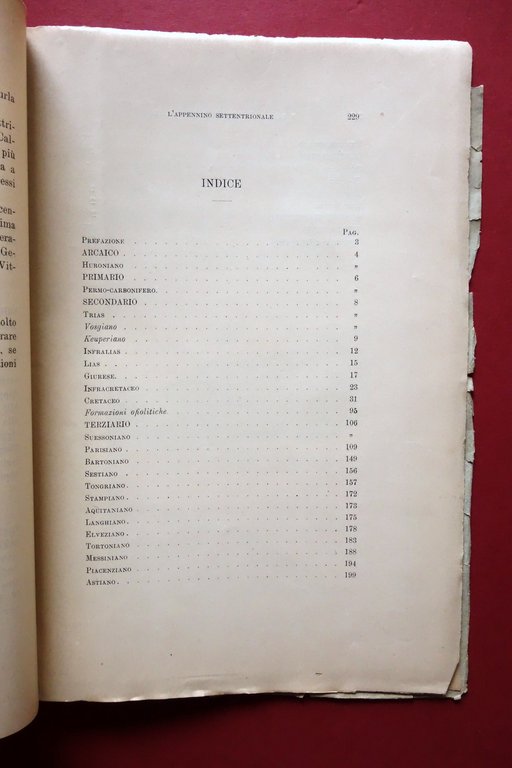 L'Appennino Settentrionale Parte Centrale Studio Geologico F. Sacco Lincei 1892