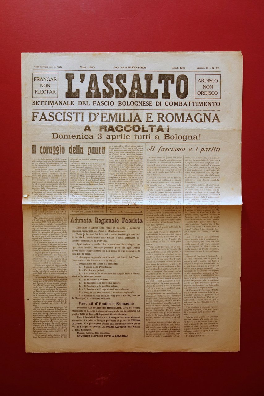 L'Assalto Fascio Bolognese di Combattimento 3 Aprile tutti a Bologna … | Immagine principale
